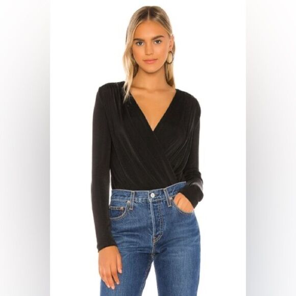 Free People NWT Turnt Bodysuit in Black Size Large - Picture 2 of 10